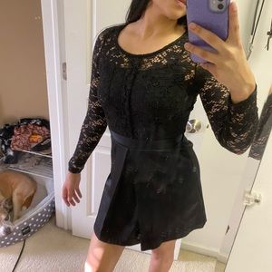 Black lace dress
